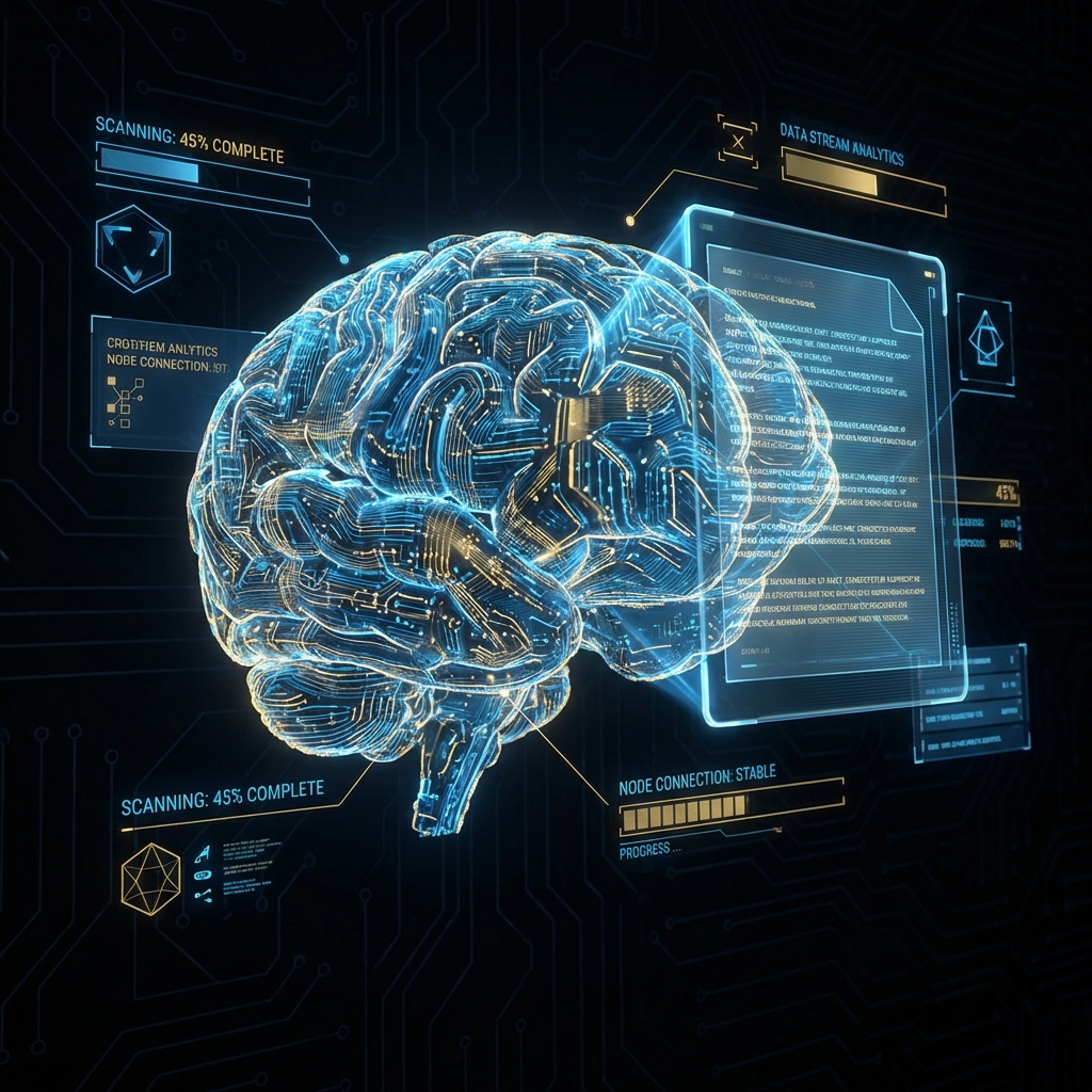 AI Brain Processing Documents