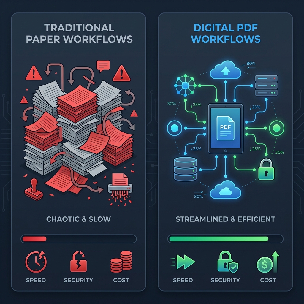 PDF Workflow Comparison Chart